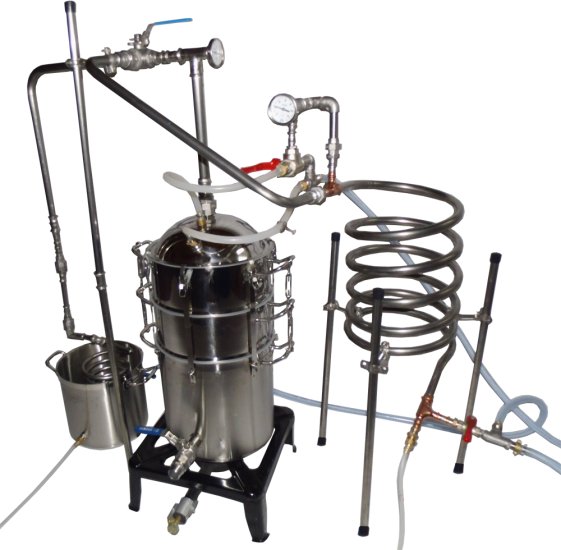 (Bild für) DESTILLIERMEISTER JUMBO D50G DeLúxe- Plus , 2 Kolonnen, Dephlegmator, 2 Wege-Kühlung und Aromaverstärker - zum Schließen ins Bild klicken