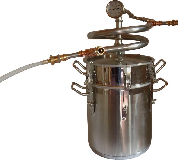 (Bild für) DESTILLIERMEISTER JUNIOR K10- Supreme - 10 l Destille zum Schnaps brennen und für Ätherische Öle - zum Schließen ins Bild klicken