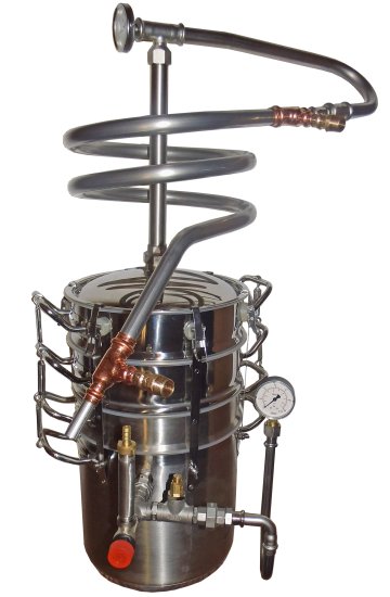(Bild für) DESTILLIERMEISTER JUNIOR-W15 - 14 l Wasserbad-Destille zum Schnaps brennen - zum Schließen ins Bild klicken